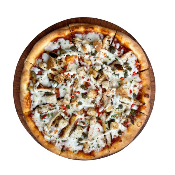 SPICY CAESAR CHICKEN PIZZA